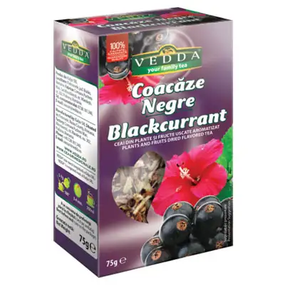 Ceai de coacaze negre, 75g, Vedda