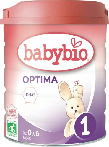 Lapte praf bio 0-6 luni Optima 1, 800g, BabyBio
