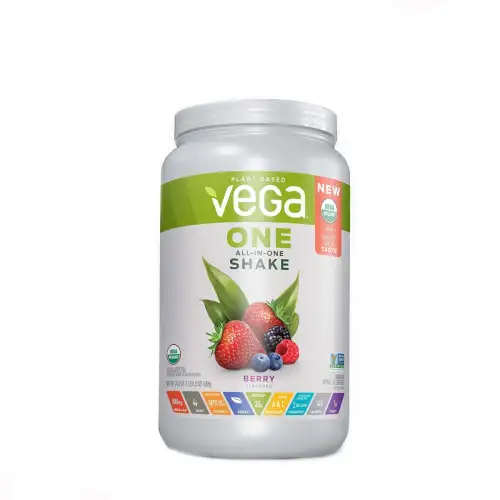 Proteina Vegetala Organic All-In-One Shake cu Aroma de Fructe de Padure, 688g, Vega