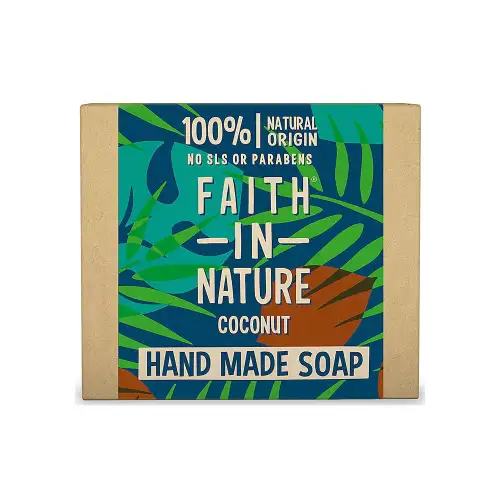 Sapun natural solid cu cocos, 100g, Faith in Nature