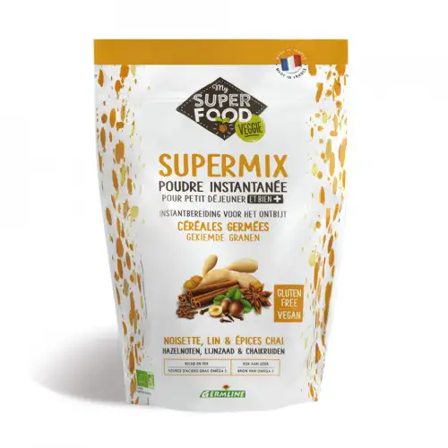 Supermix pentru micul dejun cu alune de padure - chai bio, 350g, Germline