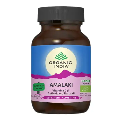 Vitamina C si antioxidanti naturali Amalaki, 60 capsule, Organic India
