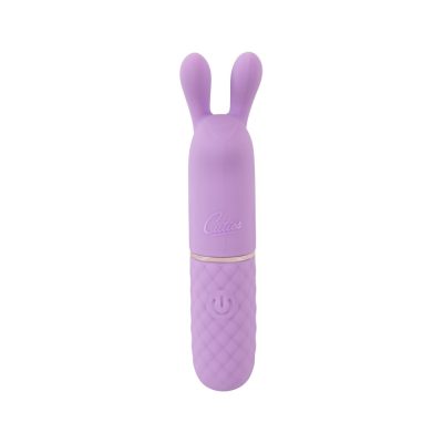 Mini vibrator iepuras cu 10 moduri de vibratie mov, 1 bucata, Cuties