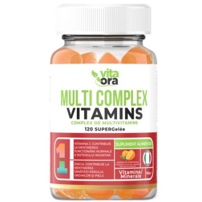 Multi Complex vitamins super gelee aroma portocala  120 jeleuri Vita Ora